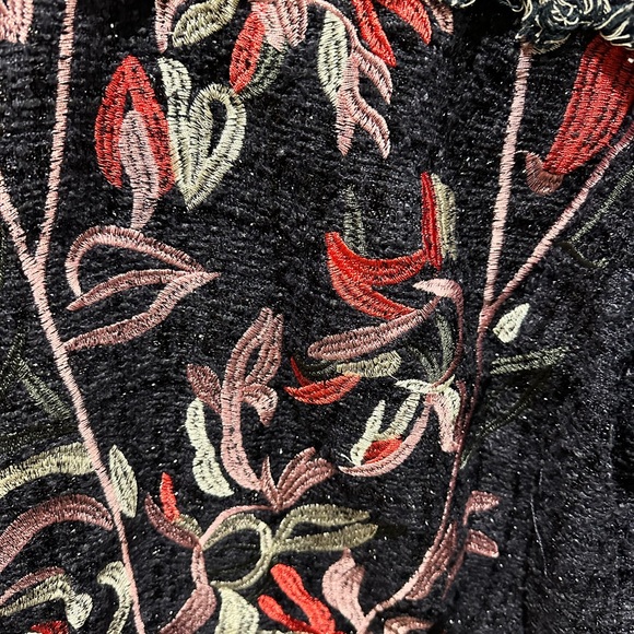 Anthropologie Foxiedox Jacket with Floral Takeo Embroidery Size Medium NWT - Picture 7 of 9